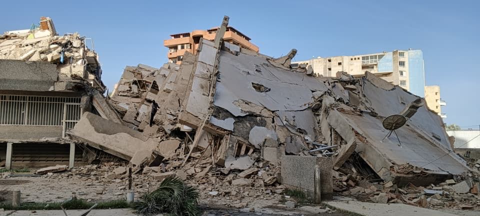 Venezuela crumbled building