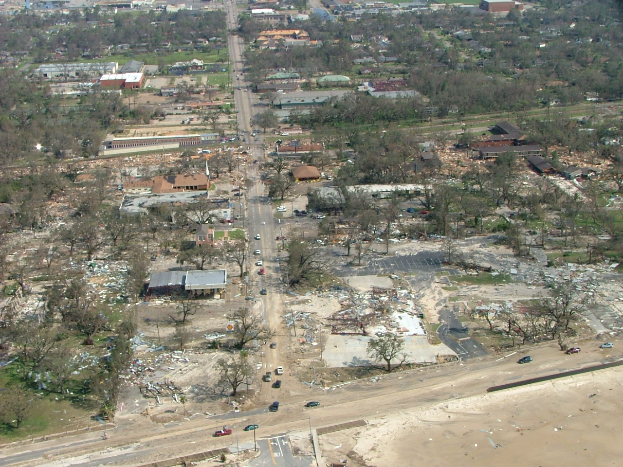 Hurricane Katrina damage